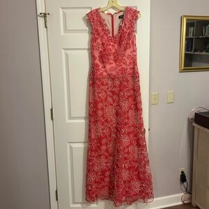 Tadashi Shoji Pink Rose Gown (size 8)